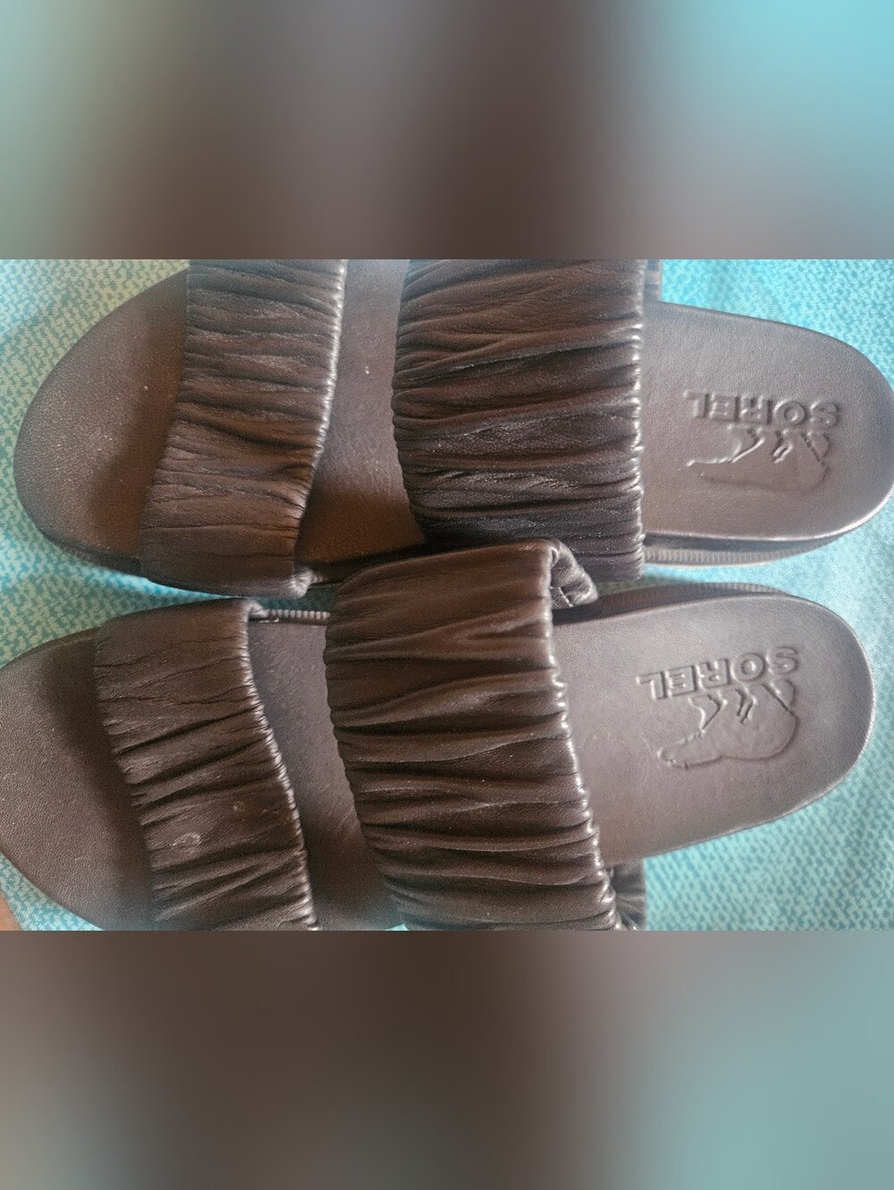 Sorel Brand Womens Rusched Sandals 7.5